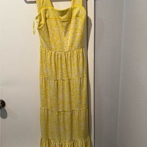 Michael Kors Yellow Floral Maxi Dress